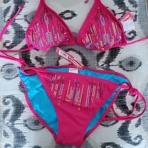Fuschia Target xhilaration Bikini